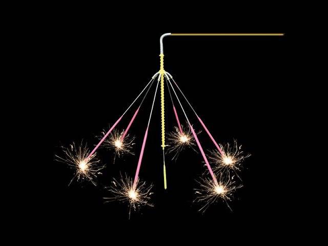 Rotating Sparklers