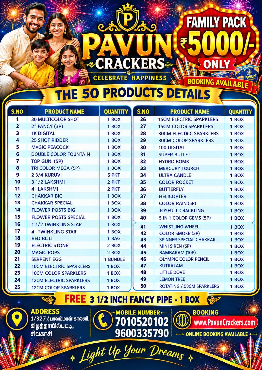 5000 Family Pack